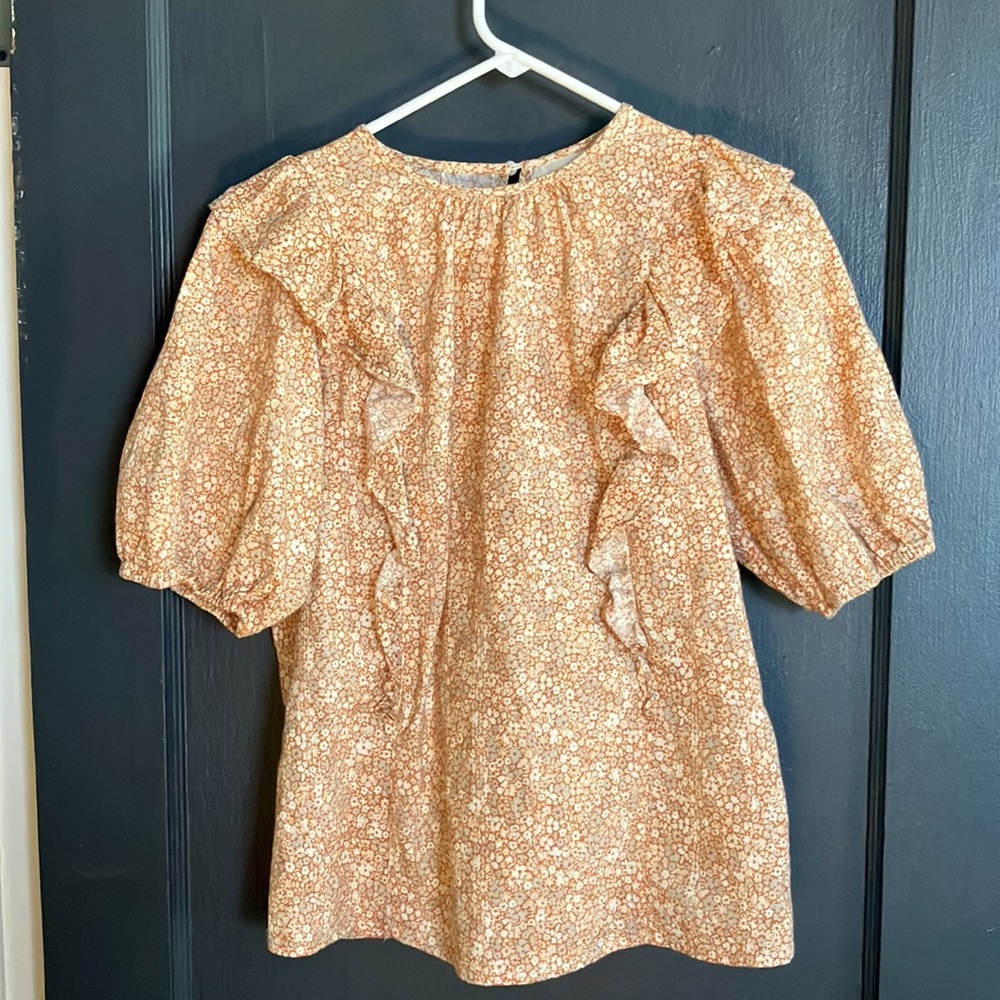 Universal Thread Puff Sleeve Floral Top